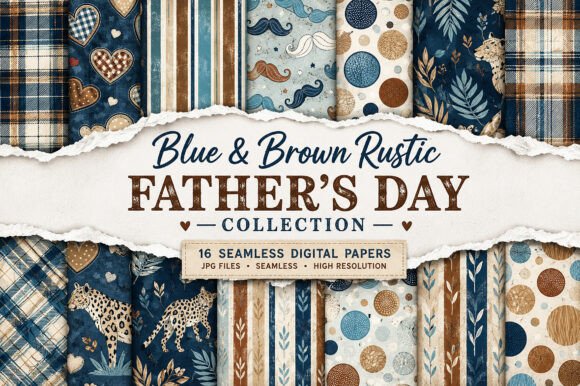 Download Blue &amp; Brown Rustic Father’s Day - Premium Resources