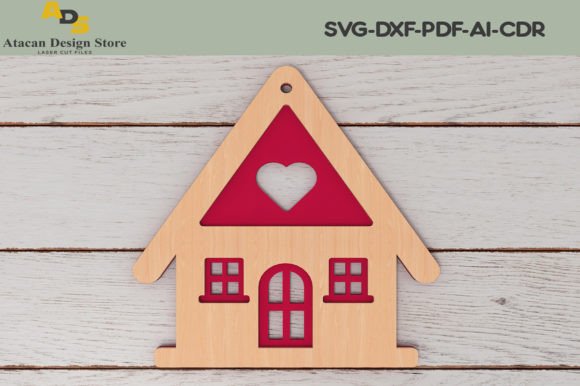 Download Christmas House Decor / Glowforge Laser - Premium Resources
