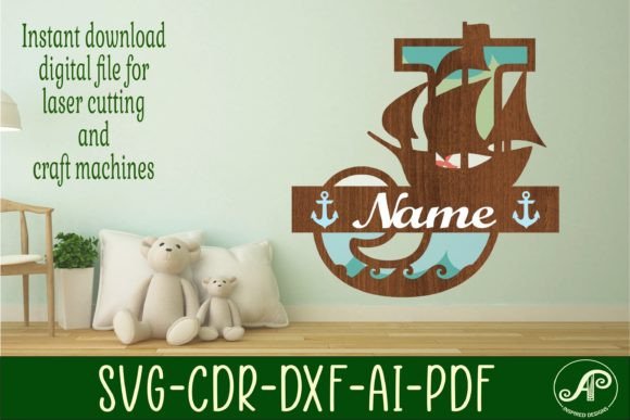 Download Nautical Monogram Letter J SVG Cut File - Nautical monogram Collection